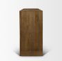 71312 - Suri Mid Brown Wood w/ Glass 4-Door Closed Sideboard