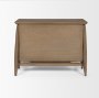 71322 - Hollis Gray-Brown Wood 3-Drawer Closed Nightstand