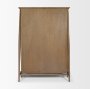 71323 - Hollis Gray-Brown Wood Curio Cabinet