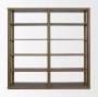 71326-AB - Alden Medium Brown Wood Open Shelving Unit