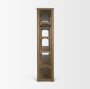 71326-AB - Alden Medium Brown Wood Open Shelving Unit