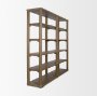71326-AB - Alden Medium Brown Wood Open Shelving Unit