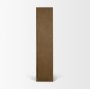 71328 - Henry Dark & Light Brown Oak Wood w/ Glass Doors Curio Cabinet