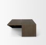 71333 - West Mid-Brown Oak Wood Rectangular Coffee Table