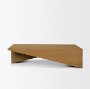71334 - West Light Brown Oak Wood Rectangular Coffee Table