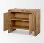 71336 - Notts Brown Wood 2-Door Accent Cabinet