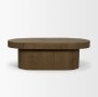 71343 - Lyonne Oblong Medium Brown Oak Wood Coffee Table