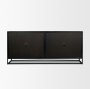 71347 - Sloan 80" Light Brown Wood W/Black Metal Frame Sideboard