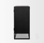 71348 - Sloan 40.0W Light Brown W/Black Metal Frame Accent Cabinet