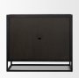 71348 - Sloan 40.0W Light Brown W/Black Metal Frame Accent Cabinet
