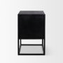 71349 - Sloan Light Brown W/ Black Metal Frame Side Table