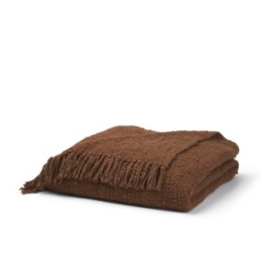 Kambal Mahogany Woven Cotton Throw Blanket