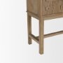 71415 - Truss Cool Brown Wood 6 Door Tall Cabinet