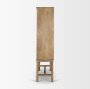 71415 - Truss Cool Brown Wood 6 Door Tall Cabinet