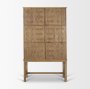 71415 - Truss Cool Brown Wood 6 Door Tall Cabinet