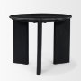 71354 - Rumer Black Wood w/ Black Marble Side Table