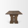 71351-AB - Rooke 84" Solid Wood Extendable Rectangular Dining Table