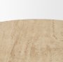 71350-AB - Allyson 36" Light Wood Base w/ Travertine Top Coffee Table