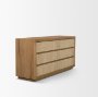 71392 - Travona Oak Wood w/ Travertine 6 Drawer Dresser