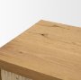 71392 - Travona Oak Wood w/ Travertine 6 Drawer Dresser