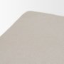 68444V - Frodo 26.5H Seat Height White Fabric Seat Black Metal Base Stool