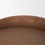 68573V - Hollyfield Cognac Brown Leather Seat Gold Metal Base Counter Stool