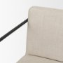 68764V - Stamford 36.5" Light Beige Upholstered Seat w/ Wood Back, Metal Frame Counter Stool