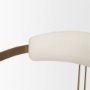 69451V - Hollyfield II Cream Fabric Seat W/ Gold Iron Frame Dining Chair
