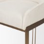 69452V - Hollyfield II Cream Fabric Seat W/ Gold Metal Base Counter Stool