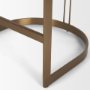 69452V - Hollyfield II Cream Fabric Seat W/ Gold Metal Base Counter Stool