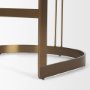 69452V - Hollyfield II Cream Fabric Seat W/ Gold Metal Base Counter Stool