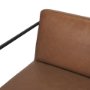 71226 - Stamford 36" Brown Leather Seat w/ Wood Back, Metal Frame Counter Stool
