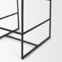 71226 - Stamford 36" Brown Leather Seat w/ Wood Back, Metal Frame Counter Stool