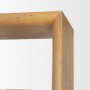 71232 - Belford 2-Door Open Light Brown Oak Wood Shelving Unit