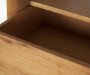 71232 - Belford 2-Door Open Light Brown Oak Wood Shelving Unit