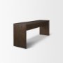 71234 - Belford 72" Dark Brown Oak Wood Console Table