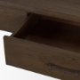 71234 - Belford 72" Dark Brown Oak Wood Console Table