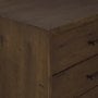 71236 - Belford 3-Drawer Dark Brown Oak Wood Closed Nightstand