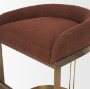 71262 - Hollyfield II Rhine 300 Fabric Seat Gold Metal Base Counter Stool