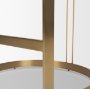 71262 - Hollyfield II Rhine 300 Fabric Seat Gold Metal Base Counter Stool