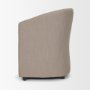 71320 - Sondra Gray Performance Fabric Upholstered Club Dining Chair