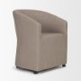 71320 - Sondra Gray Performance Fabric Upholstered Club Dining Chair
