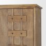 71415 - Truss Cool Brown Wood 6 Door Tall Cabinet