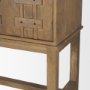 71415 - Truss Cool Brown Wood 6 Door Tall Cabinet