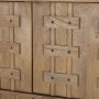 71415 - Truss Cool Brown Wood 6 Door Tall Cabinet