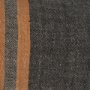 71428 - Mercer 14x26 Lumbar Black w/ Orange Stripes Decorative Pillow Cover