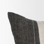 71431 - Cooper 20x20 Square Black w/ Cream Stripe Decorative Pillow Cover