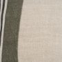 71433 - Hunter 20x20 Square Oatmeal w/ Green Stripe Decorative Pillow Cover