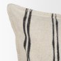 71437 - Liv 22x22 Cream w/ Black Stripes Decorative Pillow Cover