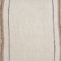 71440 - Maeve 20x20 Square Natural Linen w/ Orange Stripes Decorative Pillow Cover